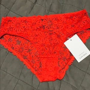 & other stories red lace undies US sz 6